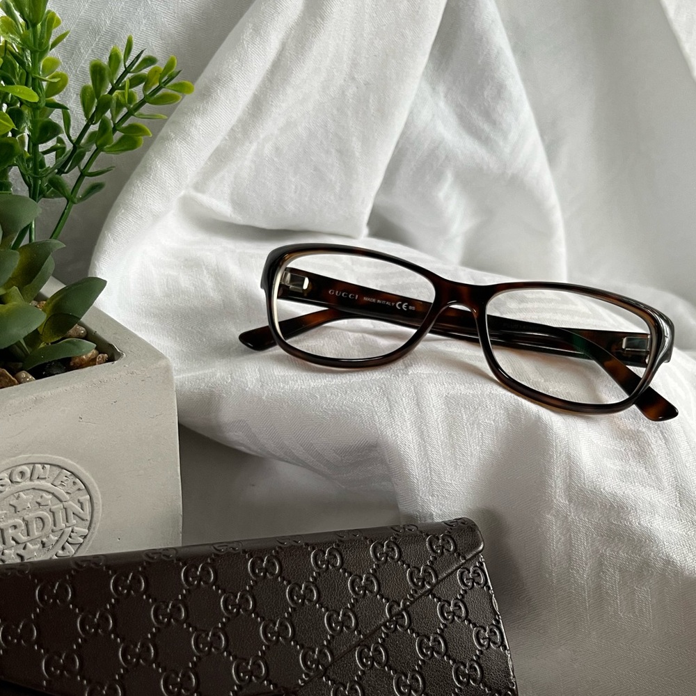 GUCCI 3648 Prescription Glasses Havana EUC
